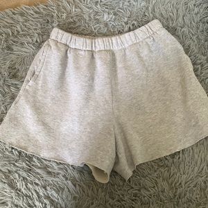 aerie grey cutoff shorts!